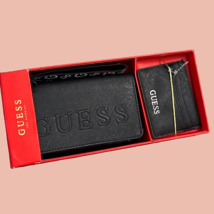 Guess Sandria Wristlet Wallet with Card Holder in Box