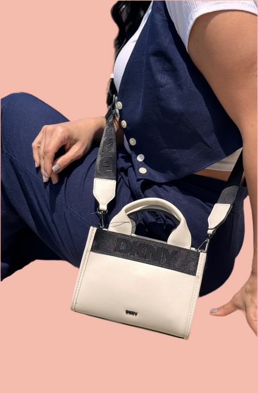 DKNY Cassandra Small Tote with Logo Strap