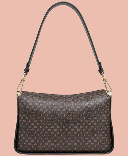 Calvin Klein Brown Monogram Shoulder