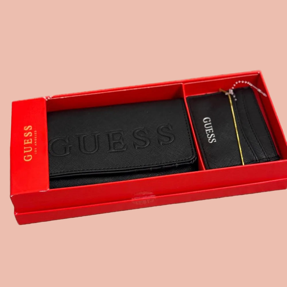 Guess Sandria Wristlet Wallet with Card Holder in Box