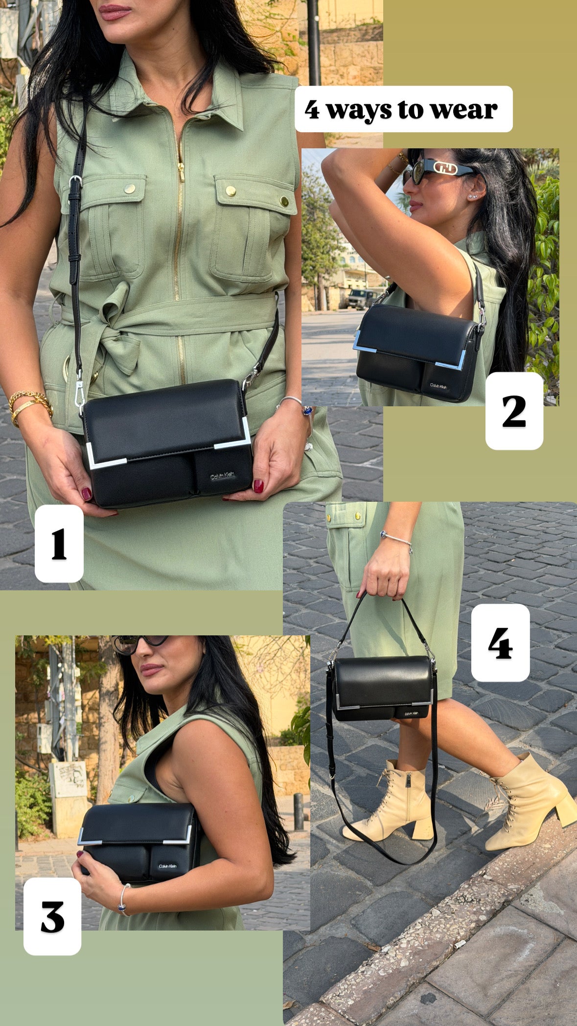 Calvin Klein Mica Flap Convertible Small Crossbody Bag