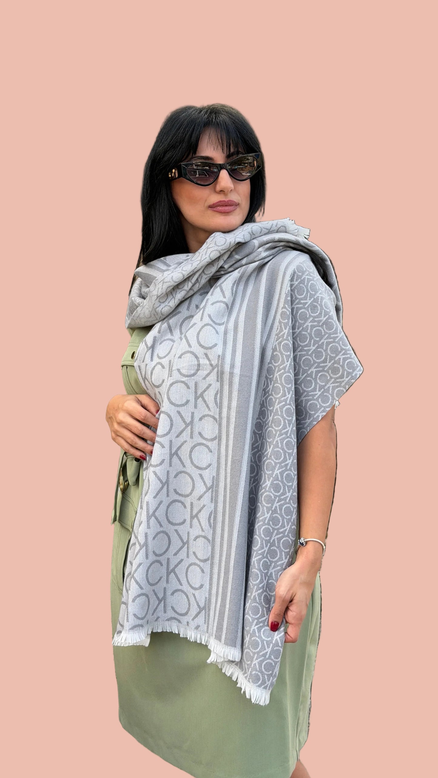 Calvin Klein Reversible Scarf in 2 Colors