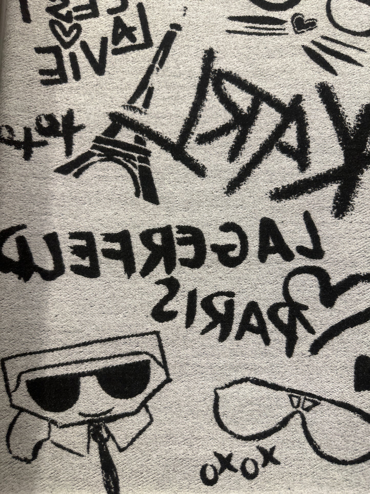 Karl Lagerfeld Reversible Logo Scarf in 2 colors