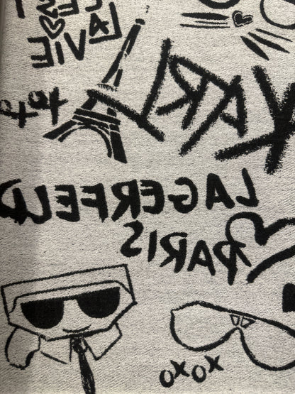 Karl Lagerfeld Reversible Logo Scarf in 2 colors