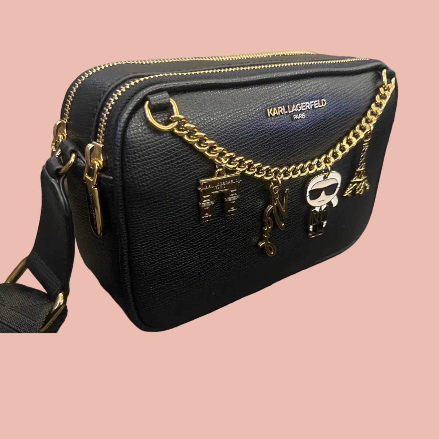 Karl Lagerfeld Crossbody with Gold Chain