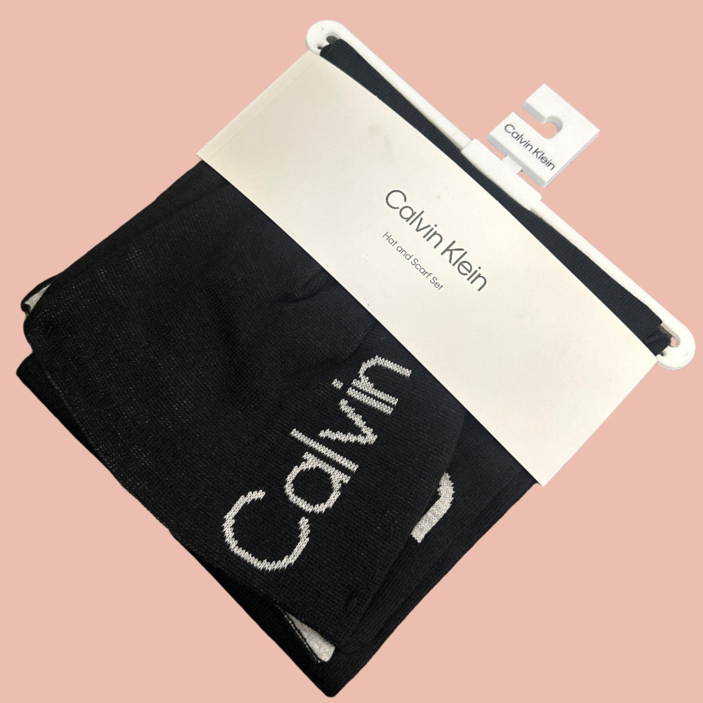 Calvin Klein Reversible Men Hat and Scarf Set
