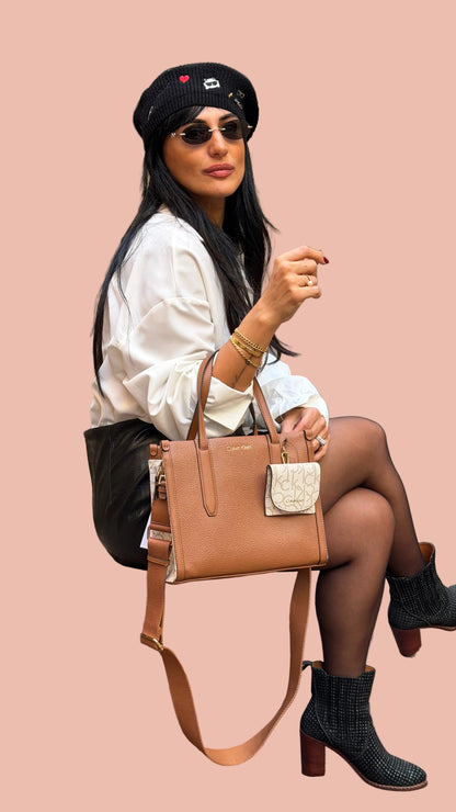 Calvin Klein Tote Crossbody With Detachable Wallet