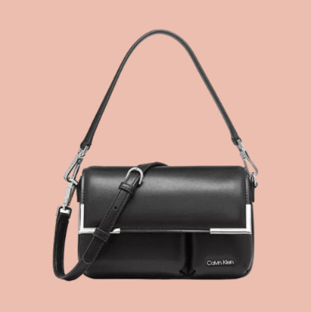 Calvin Klein Mica Flap Convertible Small Crossbody Bag