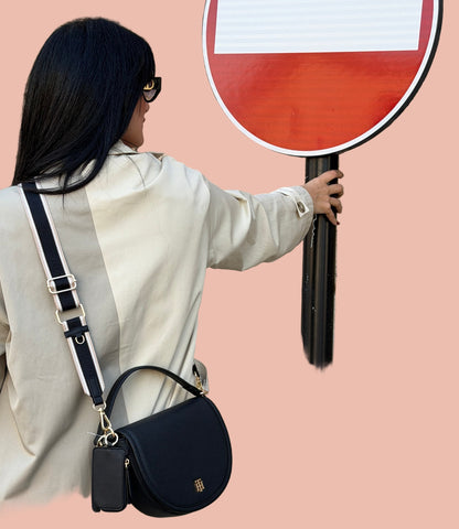 Tommy Hilfiger Shoulder/ Crossbody With Logo on Strap