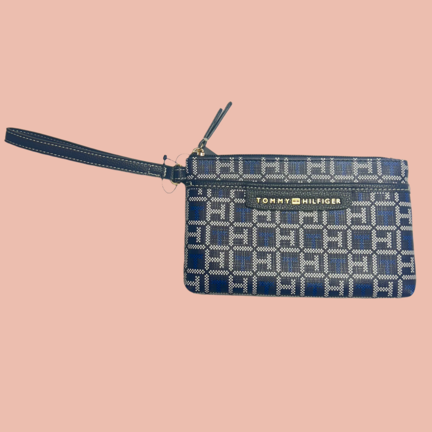 Tommy Hilfiger Navy Wristlet