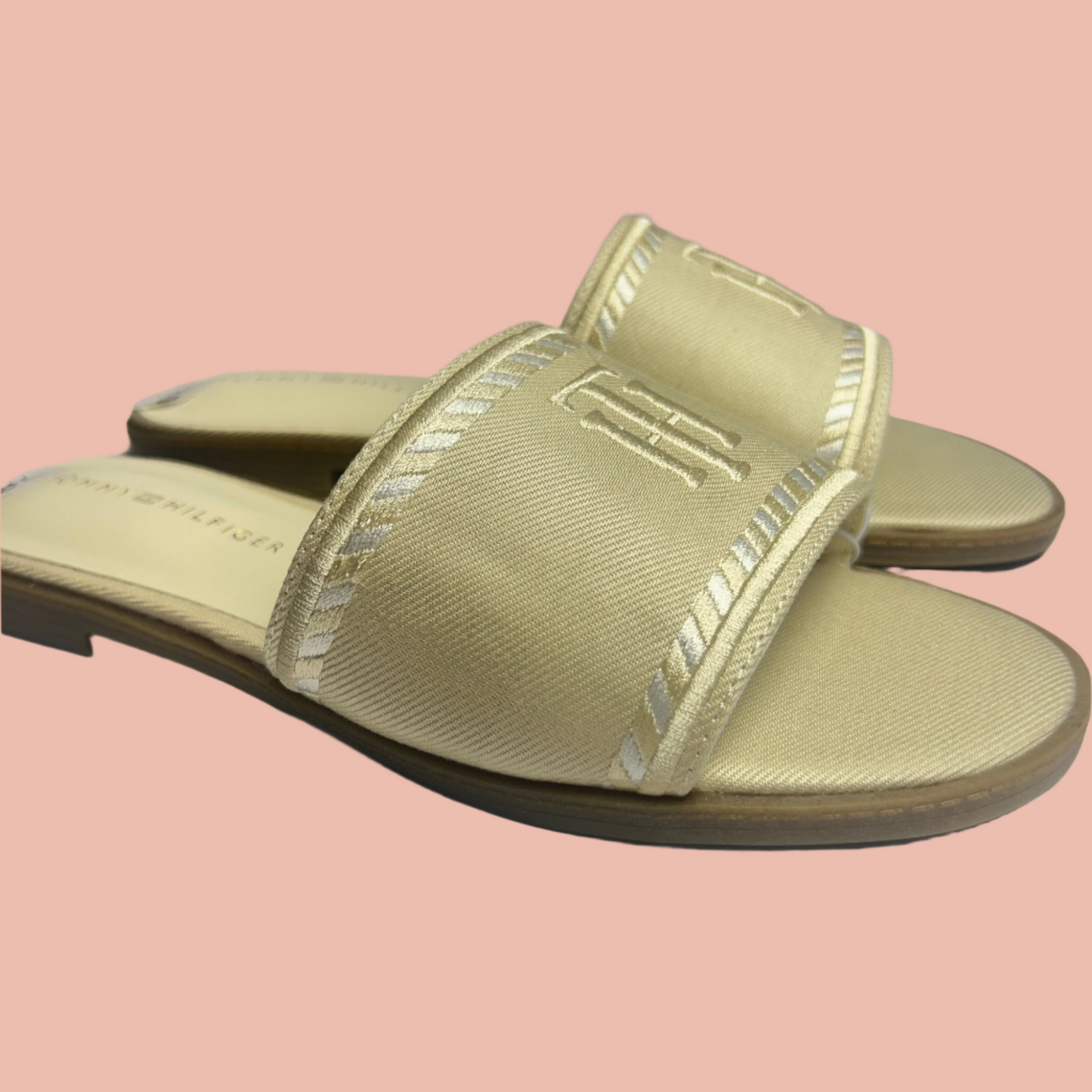 Tommy Hilfiger Beige Slides
