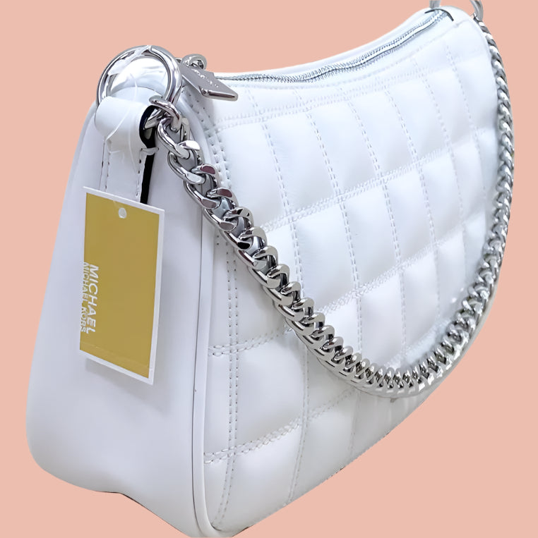 Michael Kors White Bag with Silver Hardware lebanon 