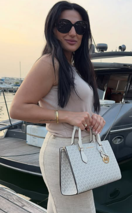 Michael Kors Monogram Satchel with Strap