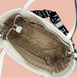 Karl Lagerfeld Maybelle White Tote