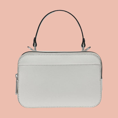 Karl Lagerfeld Silver & White Bag with Color Accents
