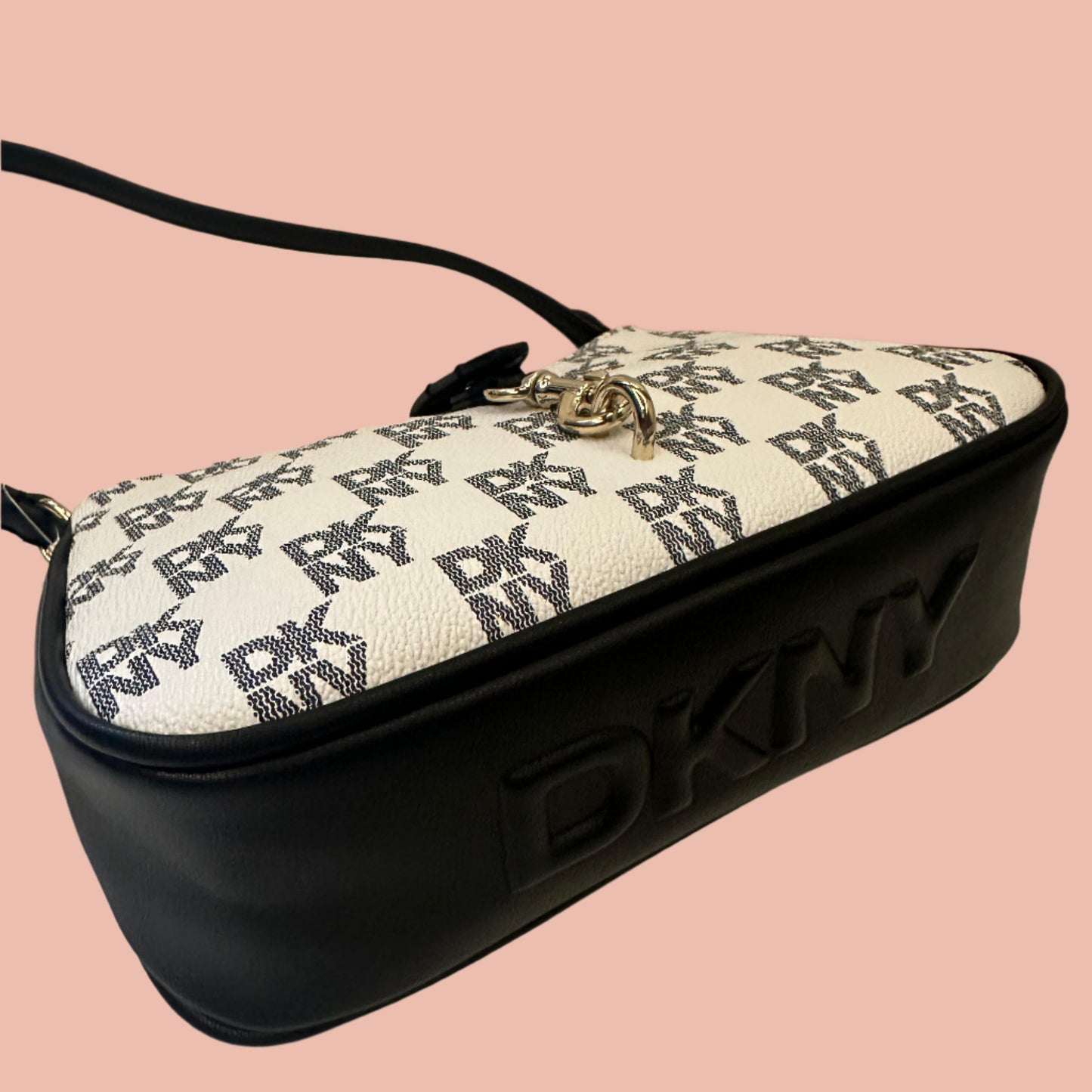 DKNY Kairi Demi Black & White Handbag
