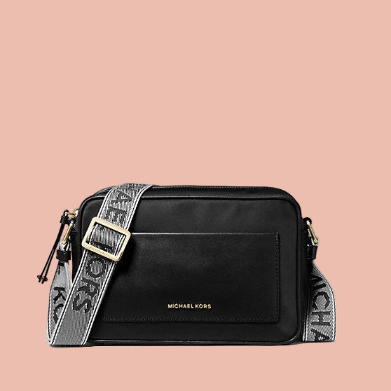 Michael Kors Cross Body - Black Bag with Logo Strap