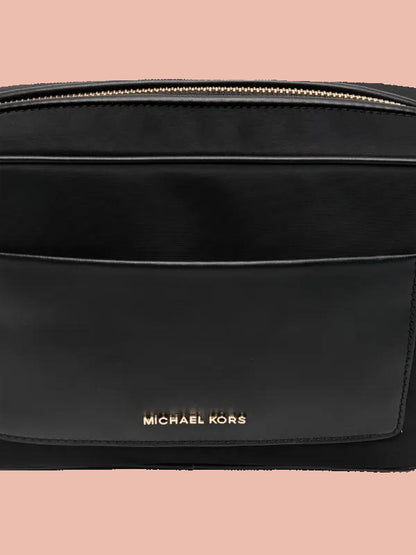 Michael Kors Cross Body - Black Bag with Logo Strap