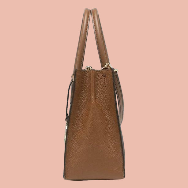 Michael Kors Mercer Medium Logo and Leather Accordion Crossbody Bag