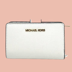Michael Kors MD BIFLD Zip Leather Wallet 