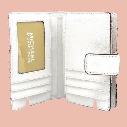 Michael Kors MD BIFLD Zip Leather Wallet