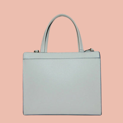 Karl Lagerfeld Satchel with Crossbody Strap & Hanging Motif