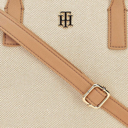 Tommy Hilfiger Brown & Beige Tote Bag